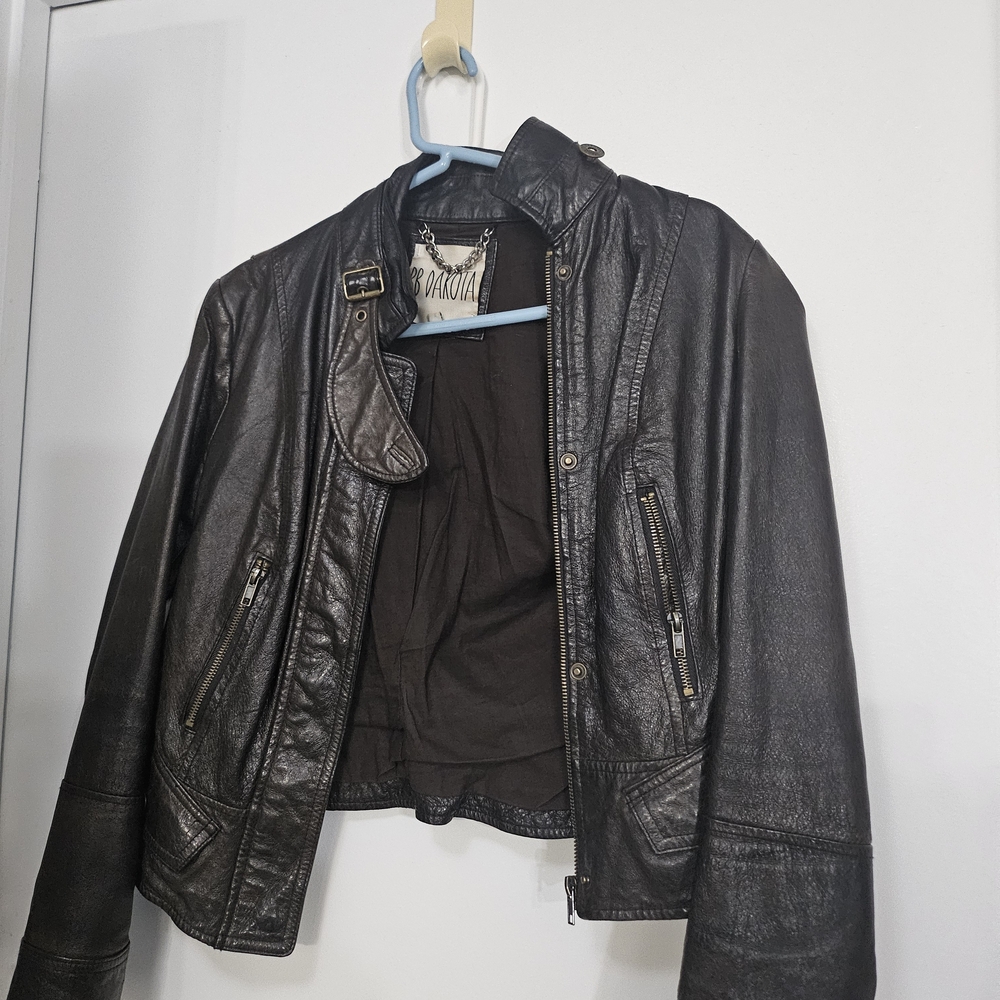 BB Dakota Black Leather Jacket